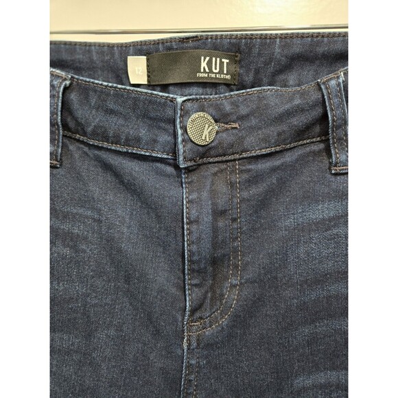 Dark Blue Skinny Jeans with Red Side Stripe Detail - Picture 5 of 8